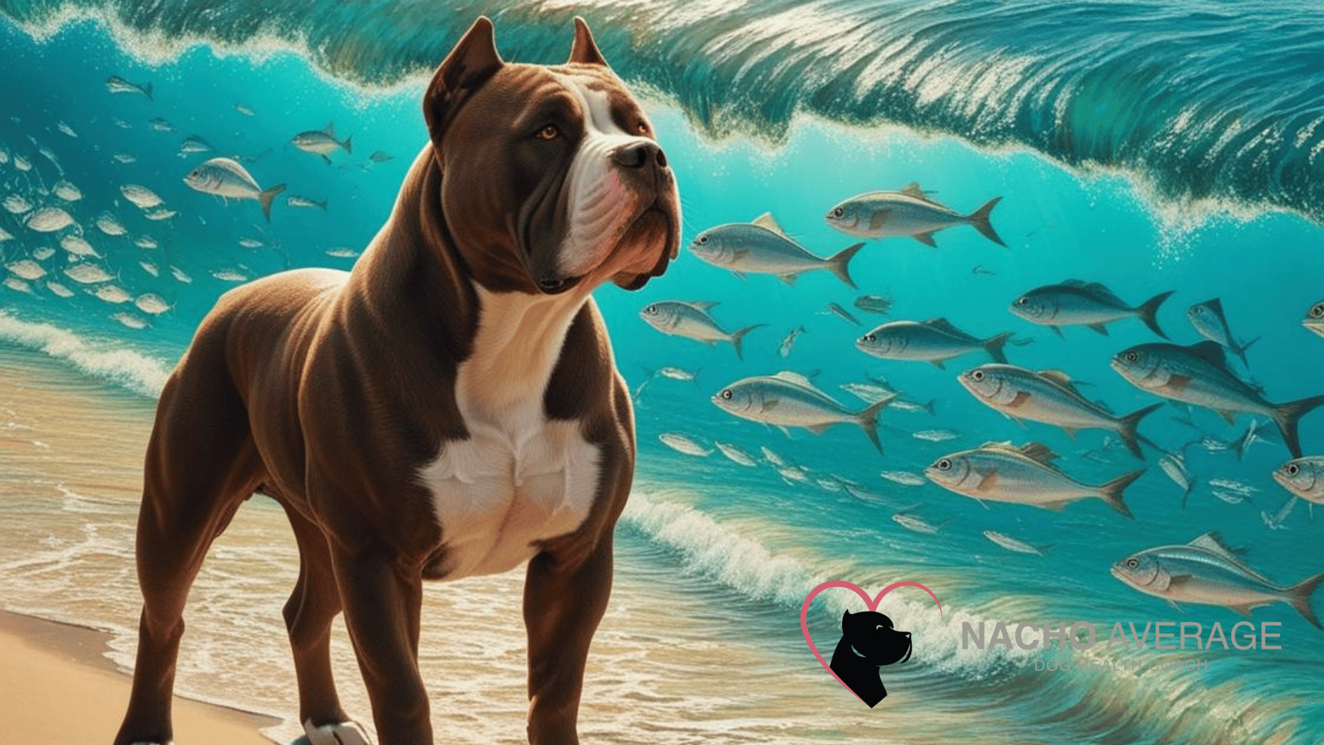 Mastiff dog and Fish