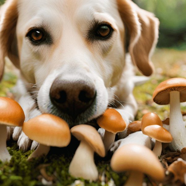 Dog and Mushroom